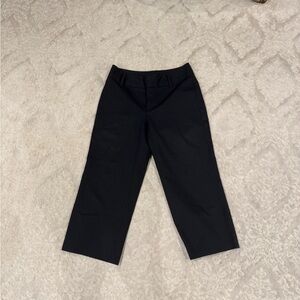 Banana Republic size 6 stretch Black Dress cropped flare  Pants RN 54023 Women